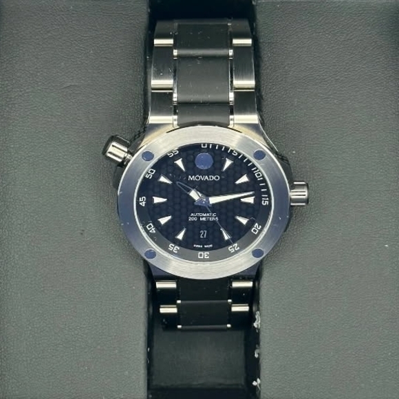 Movado Black Stainless Steel Watch - Picture 10 of 13